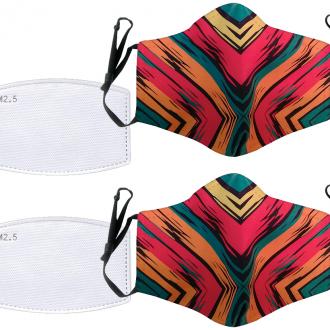 Sunset Stripes Face Mask (set of 2)