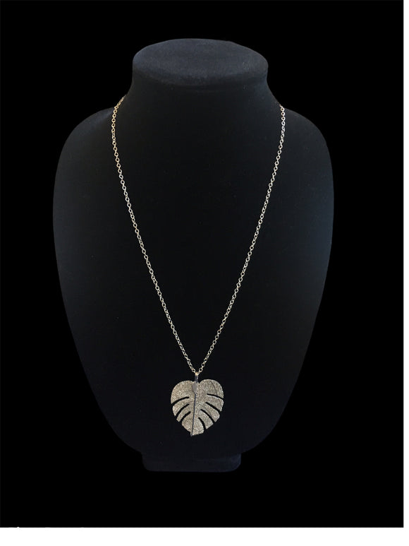 Silver Leaf Necklace