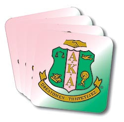 Alpha Kappa Alpha Beverage Coaster