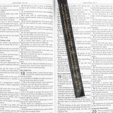 Black Leather Bible Cover - Men