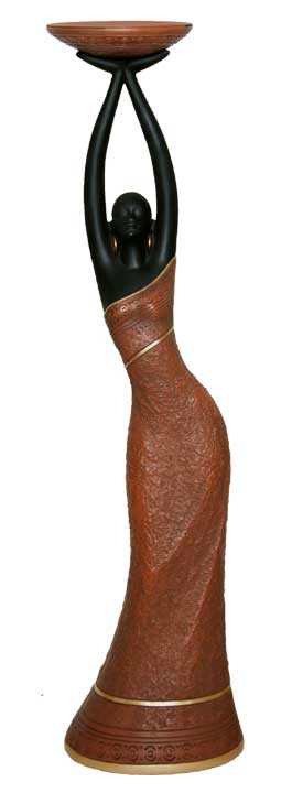 Votive Candleholder - Tribal (Brown)