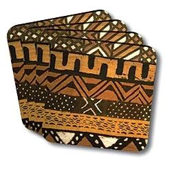 Mud Cloth III Beverage Coaster